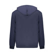 Blue Cotton Men SweaterStep into the limelight with Calvin Klein’s hooded sweatshirt, an embodiment of cozy sophistication and trendsetting appeal. This blue masterpiece, with its brushed texture and a sleek central pocket, marries comfort with urban chic