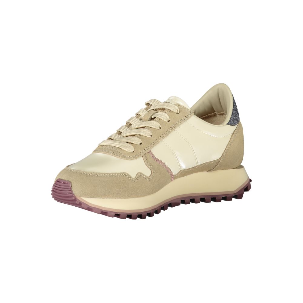 Beige Leather Women’s Luxury Sneaker by BLAUER