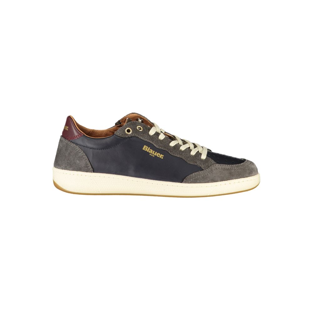 Blaue Herren-Sneaker aus Leder