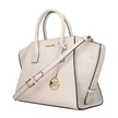 Beige Leather HandbagDescription: The product with MPN 35F4G4VS3LLTCREAM and code F83884 leather in beige is a handbags designed by Michael Kors. It has features like front logo, removable details, adjustable straps, adjustable shoulder, removable shoulde