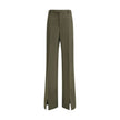 Green Wool PantsThe boyfriend Pants by Gucci, crafted from a refined wool and mohair blend, reinterpret masculine tailoring with effortless sophistication. A relaxed cut and split hem lend the piece a modern character, designed for a femininity that moves