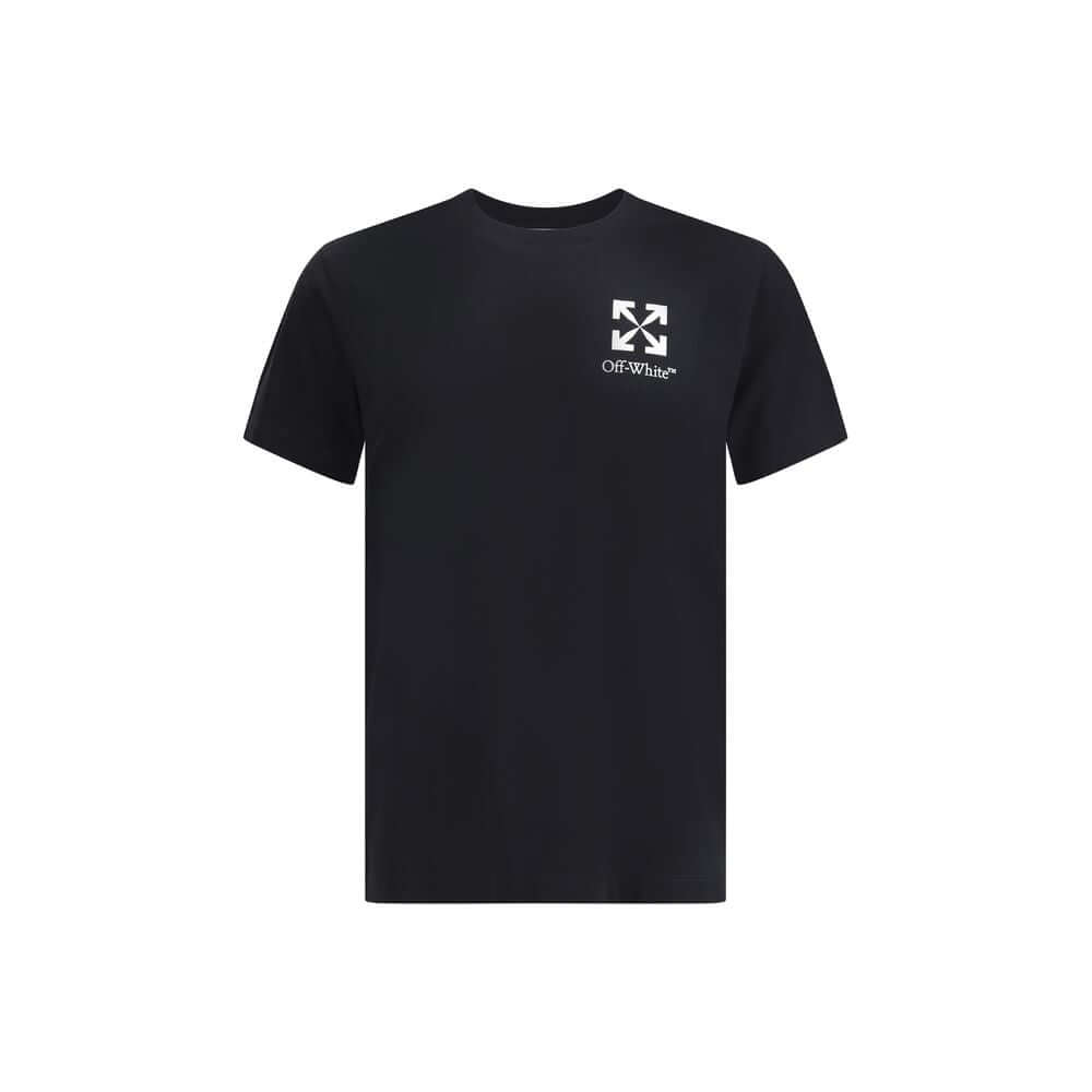 Black Cotton T-ShirtThe Small Arrow Slim T-shirt by Off-White captures minimalist elegance with a signature twist. Cut from soft Cotton jersey, it offers a slim fit that naturally contours the body. A ribbed crew neck and short sleeves highlight the clean