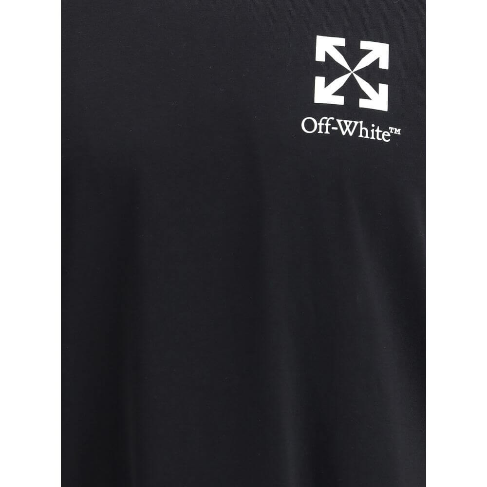 Black Cotton T-ShirtThe Small Arrow Slim T-shirt by Off-White captures minimalist elegance with a signature twist. Cut from soft Cotton jersey, it offers a slim fit that naturally contours the body. A ribbed crew neck and short sleeves highlight the clean