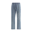 Blue Cotton Joggers (Workout Pants)The Outline Arrow Sweatpants by Off-White redefine streetwear codes with a bold graphic language. Crafted from soft cotton, they ensure everyday comfort enhanced by an adjustable drawstring waist. Side pockets and a sing