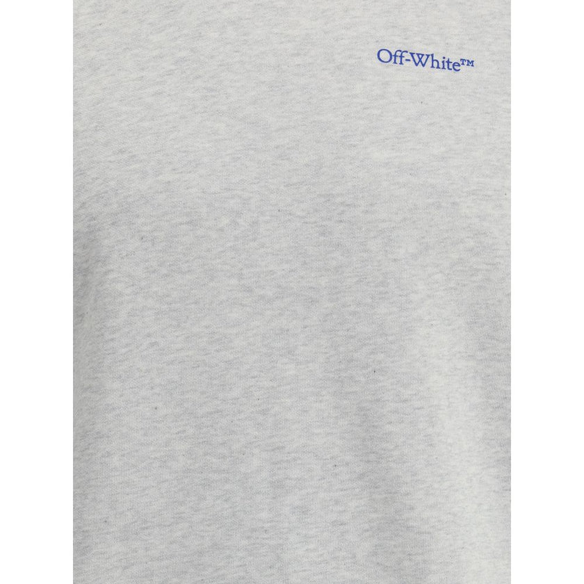 Gray Cotton SweatshirtThe Scribble Diag Skate Crewneck by Off-White captures the essence of streetwear with its minimalist lines and bold graphic presence. Crafted from solid French cotton, it showcases embroidered details and the brand’s signature logo a