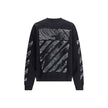 Black Cotton SweatshirtThe Scribble Diag Skate Crewneck by Off-White captures the essence of streetwear with its minimalist lines and bold graphic presence. Crafted from solid French cotton, it showcases embroidered details and the brand’s signature logo