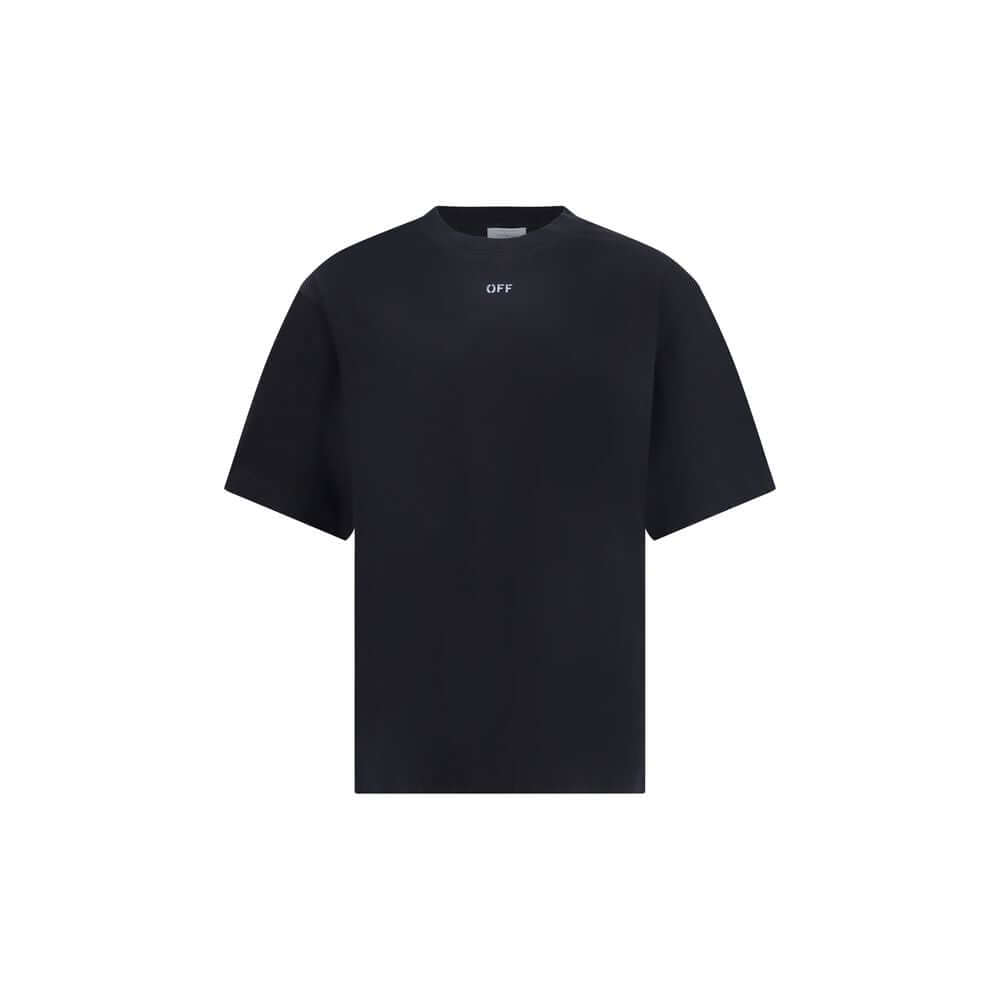 Black Cotton ClothingThe Stencil Arrow Skate Logo T-Shirt by Off-White elevates urban style with a refined yet striking aesthetic. Crafted from premium cotton, it offers a relaxed and comfortable fit designed for everyday wear. The front is subtly detaile