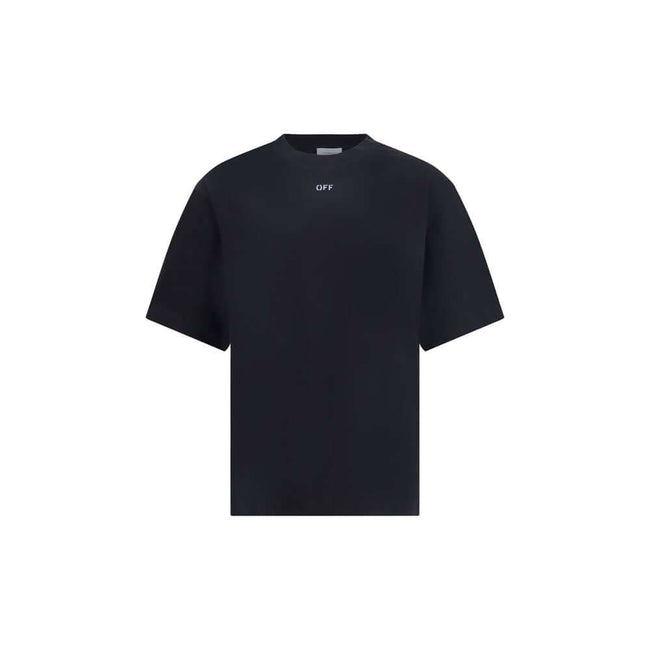Black Cotton ClothingThe Stencil Arrow Skate Logo T-Shirt by Off-White elevates urban style with a refined yet striking aesthetic. Crafted from premium cotton, it offers a relaxed and comfortable fit designed for everyday wear. The front is subtly detaile