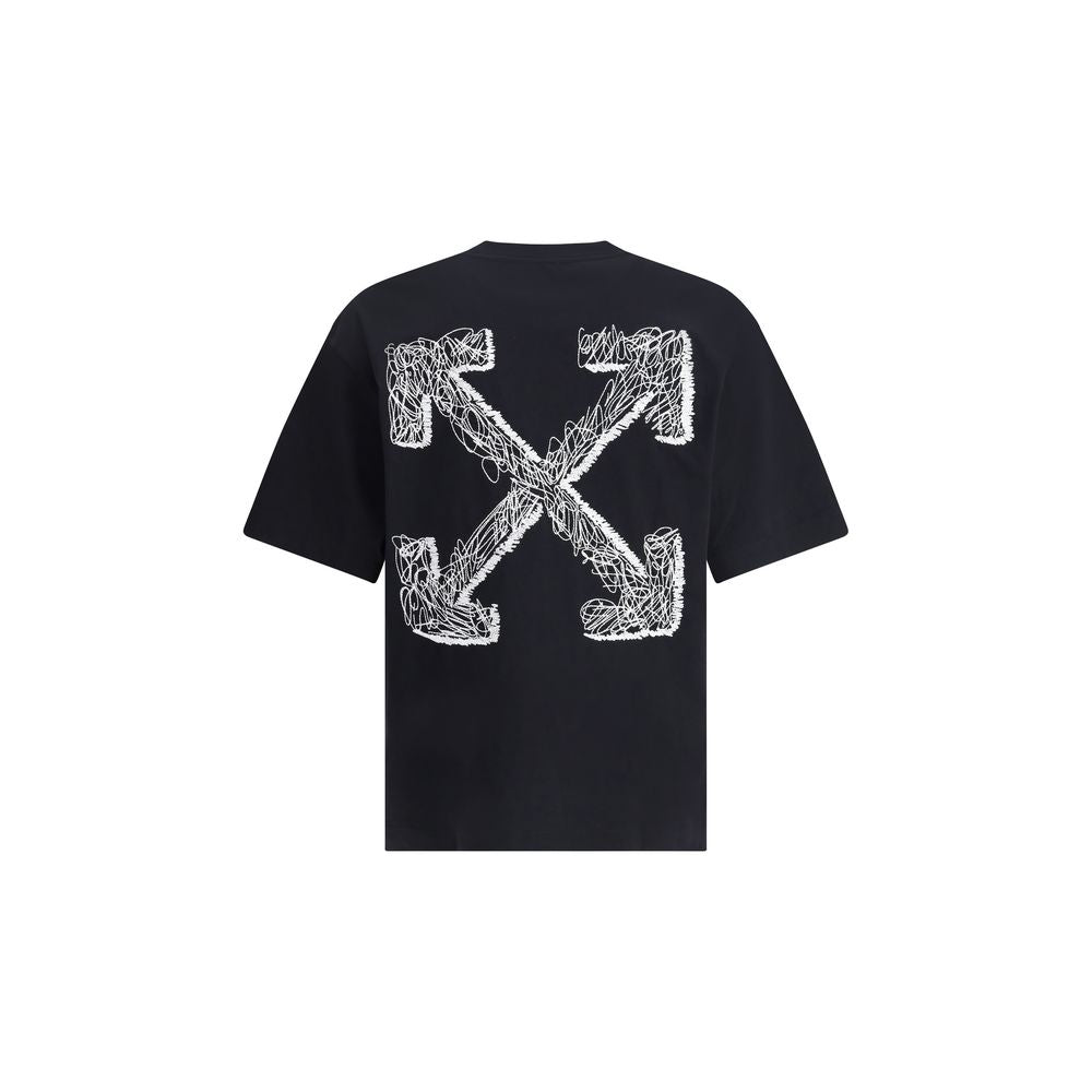 Black Cotton SportswearThe Scribble Arrow Skate Logo T-Shirt by Off-White blends minimalist design with an unmistakable urban edge. Crafted from premium cotton, it features a relaxed silhouette for everyday ease. The front carries the signature Off-White™
