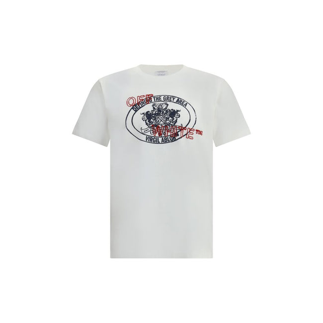 White Cotton ClothingThe Stamp Arrow Slim T-Shirt by Off-White captures the brand’s signature identity through refined details and essential design. Crafted from soft cotton, it features a slim fit that enhances the silhouette. The front showcases the phr