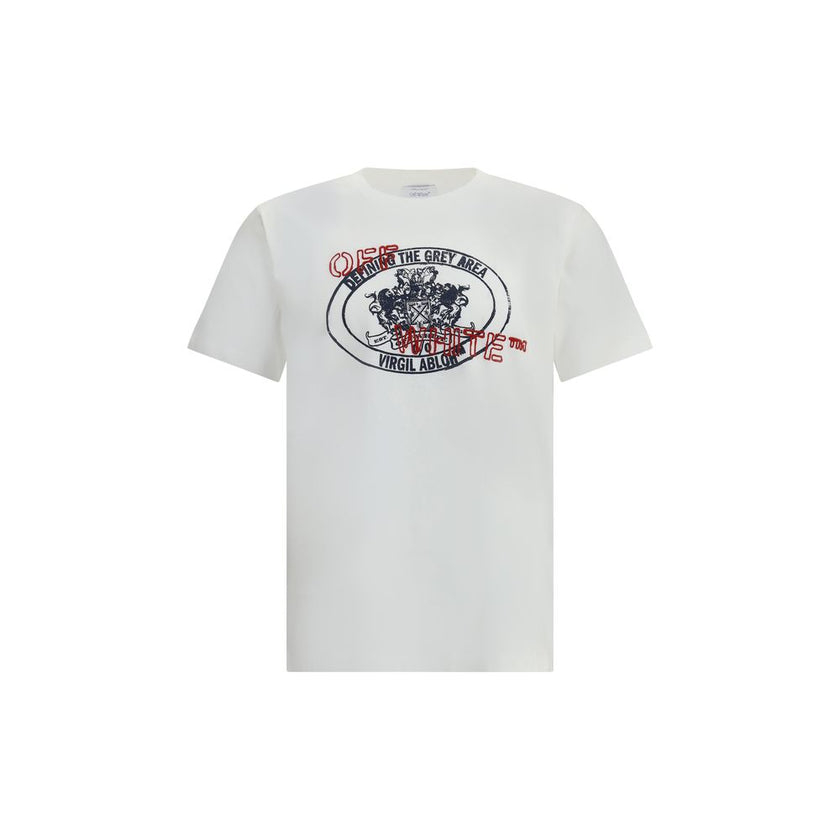 White Cotton ClothingThe Stamp Arrow Slim T-Shirt by Off-White captures the brand’s signature identity through refined details and essential design. Crafted from soft cotton, it features a slim fit that enhances the silhouette. The front showcases the phr