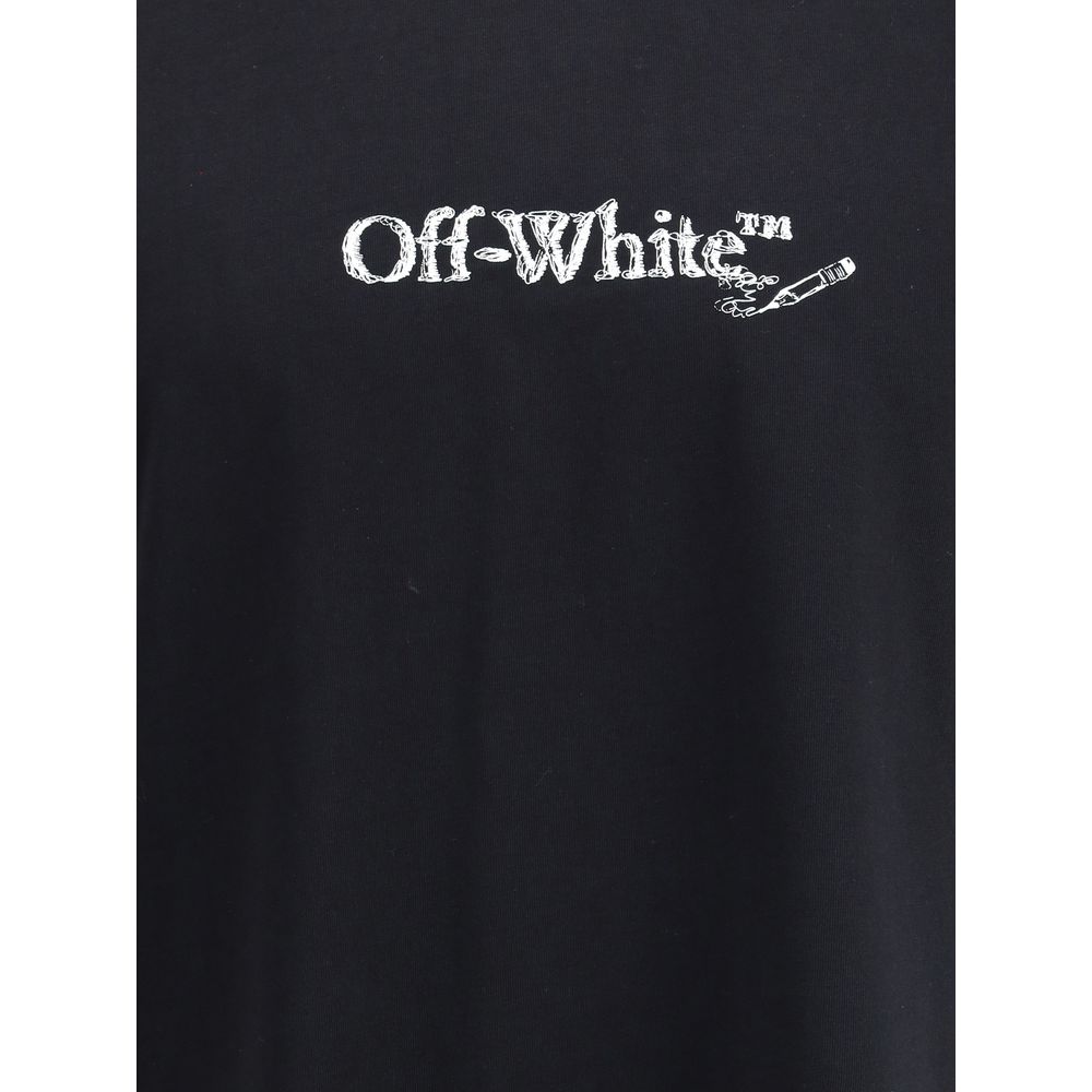 Black Cotton SportswearThe Scribble Arrow Skate Logo T-Shirt by Off-White blends minimalist design with an unmistakable urban edge. Crafted from premium cotton, it features a relaxed silhouette for everyday ease. The front carries the signature Off-White™