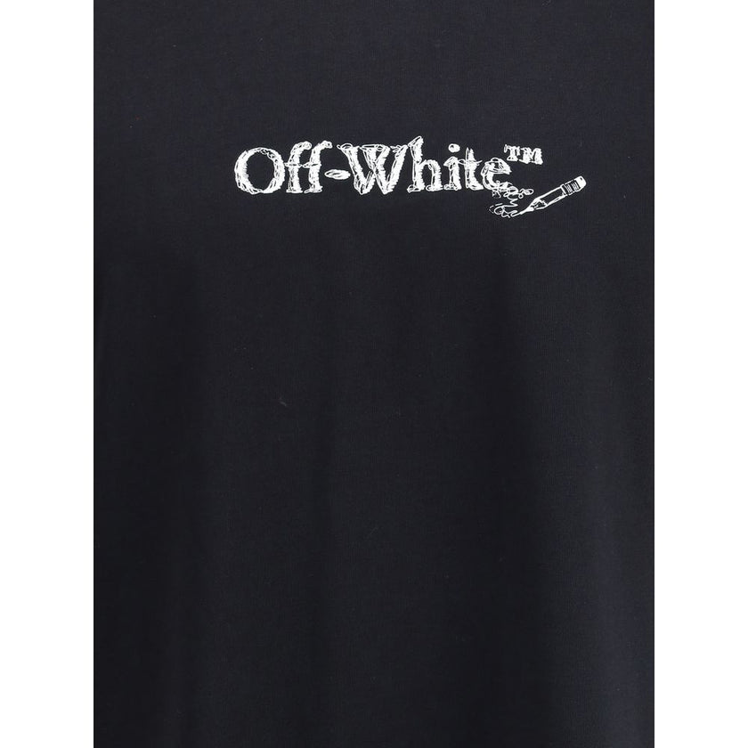 Black Cotton SportswearThe Scribble Arrow Skate Logo T-Shirt by Off-White blends minimalist design with an unmistakable urban edge. Crafted from premium cotton, it features a relaxed silhouette for everyday ease. The front carries the signature Off-White™
