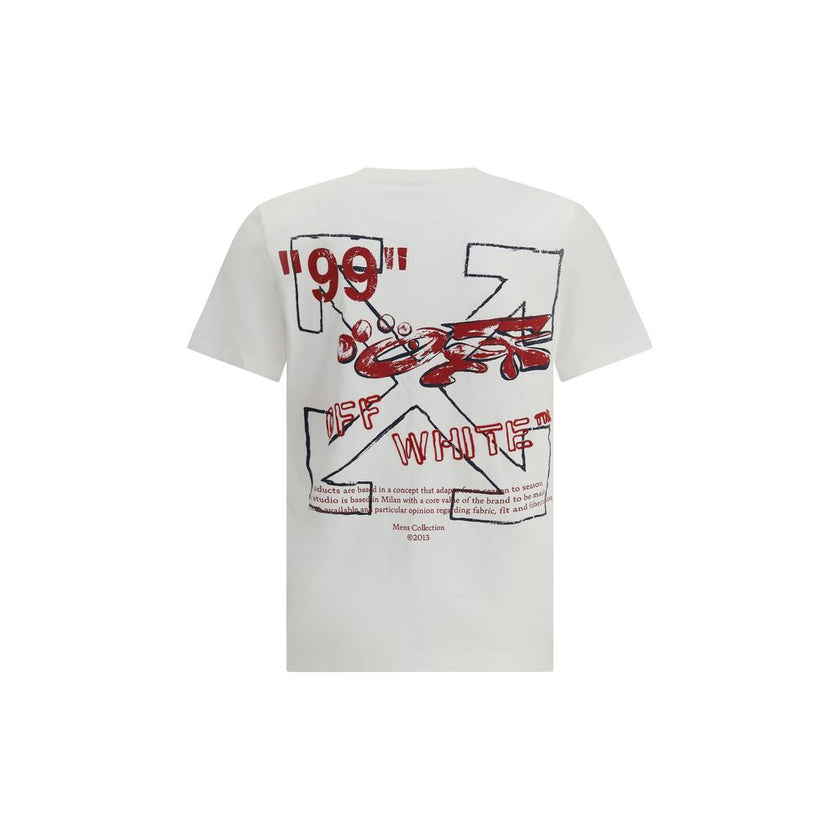 White Cotton ClothingThe Stamp Arrow Slim T-Shirt by Off-White captures the brand’s signature identity through refined details and essential design. Crafted from soft cotton, it features a slim fit that enhances the silhouette. The front showcases the phr