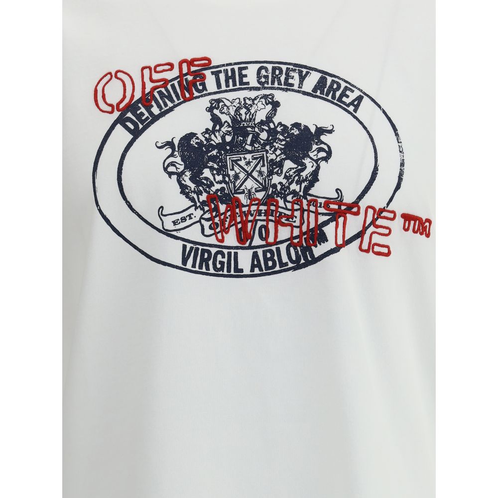 White Cotton ClothingThe Stamp Arrow Slim T-Shirt by Off-White captures the brand’s signature identity through refined details and essential design. Crafted from soft cotton, it features a slim fit that enhances the silhouette. The front showcases the phr