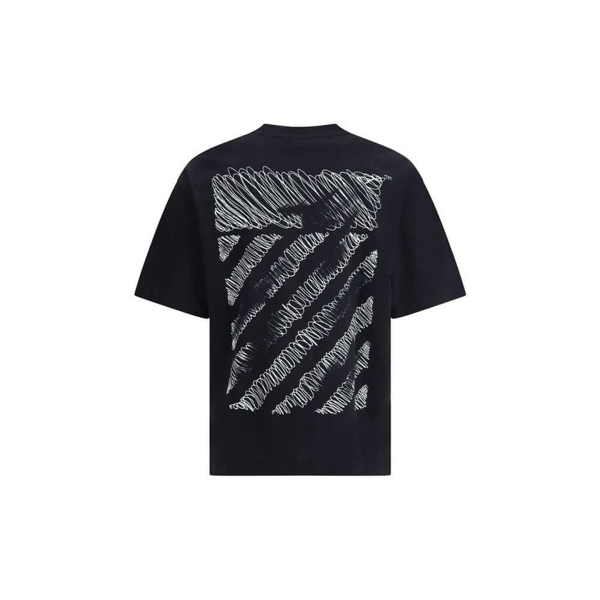 Black Cotton ClothingThe Scribble Diag Boxy T-Shirt by Off-White embodies urban-inspired design with a bold graphic edge. Crafted from premium cotton, it features a boxy silhouette that enhances a relaxed fit, perfect for effortless, modern styling. The f