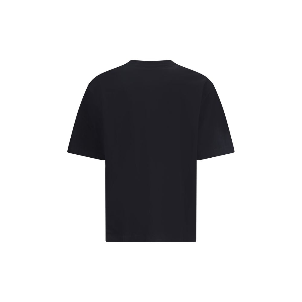 Black Cotton ClothingThe ‘Business Quote’ T-shirt by Off-White embodies the brand’s ironic and conceptual spirit, elevating a wardrobe staple into a style statement. Crafted from black cotton, it features a ribbed crew neckline and a contrasting front log