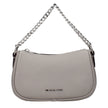 Gray Leather HandbagDescription: The product with MPN 35F4S1QC1LPEARLGREY and code F83960 leather in gray is a handbags designed by Michael Kors. It has features like front logo, adjustable shoulder, removable shoulder.Gray Leather Handbag${tagsMichael Ko