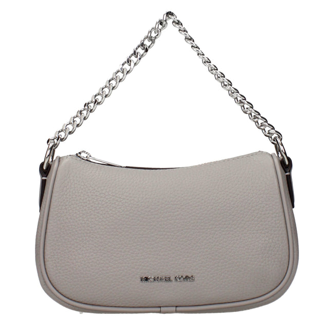 Gray Leather HandbagDescription: The product with MPN 35F4S1QC1LPEARLGREY and code F83960 leather in gray is a handbags designed by Michael Kors. It has features like front logo, adjustable shoulder, removable shoulder.Gray Leather Handbag${tagsMichael Ko