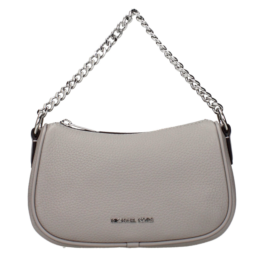 Gray Leather HandbagDescription: The product with MPN 35F4S1QC1LPEARLGREY and code F83960 leather in gray is a handbags designed by Michael Kors. It has features like front logo, adjustable shoulder, removable shoulder.Gray Leather Handbag${tagsMichael Ko