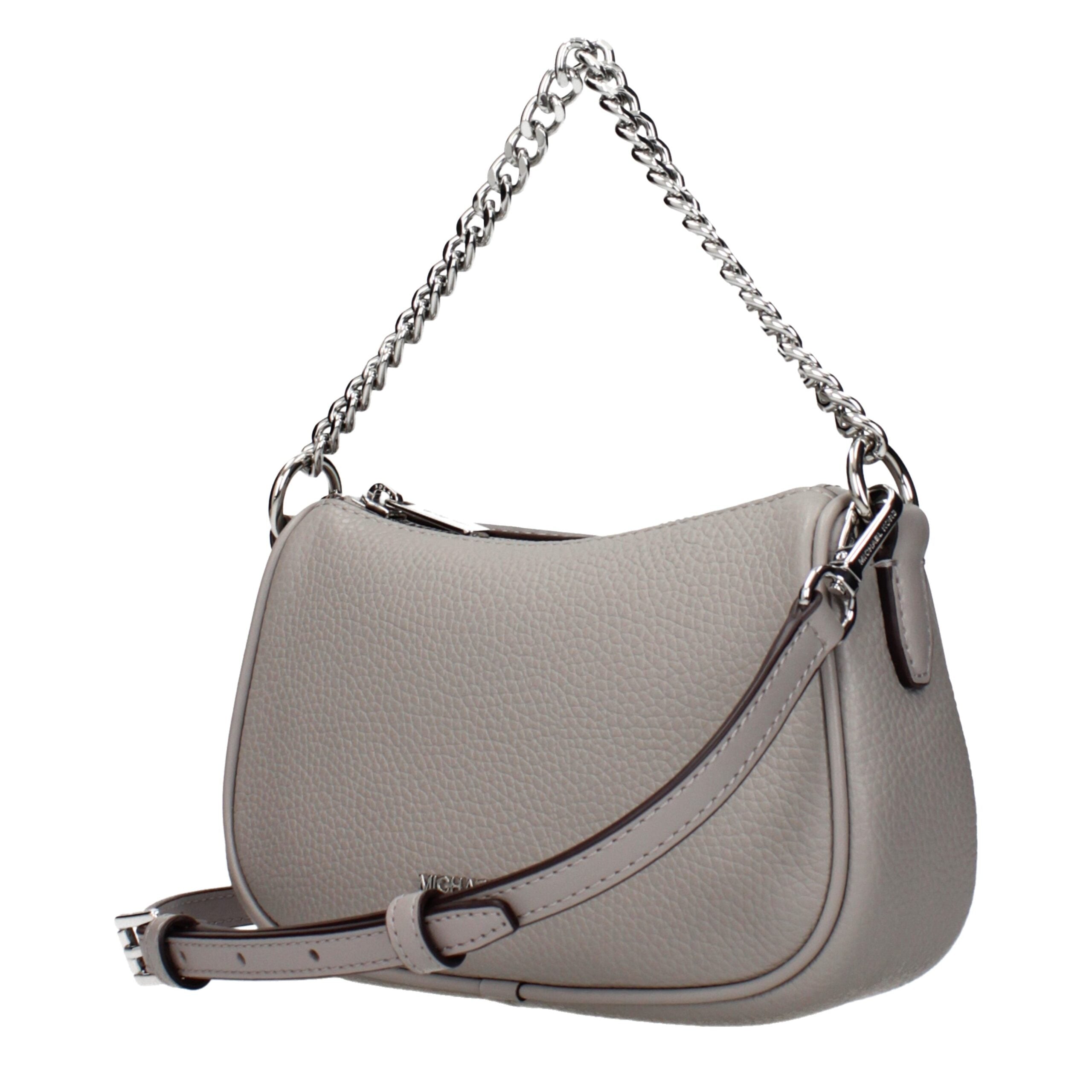 Gray Leather HandbagDescription: The product with MPN 35F4S1QC1LPEARLGREY and code F83960 leather in gray is a handbags designed by Michael Kors. It has features like front logo, adjustable shoulder, removable shoulder.Gray Leather Handbag${tagsMichael Ko