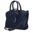 Blue Leather HandbagsDescription: The product with MPN 35F4S4VC0LNAVY and code F83972 leather in blue is a handbags designed by Michael Kors. It has features like front logo, front detail, removable details, adjustable shoulder, removable shoulder.Blue Le