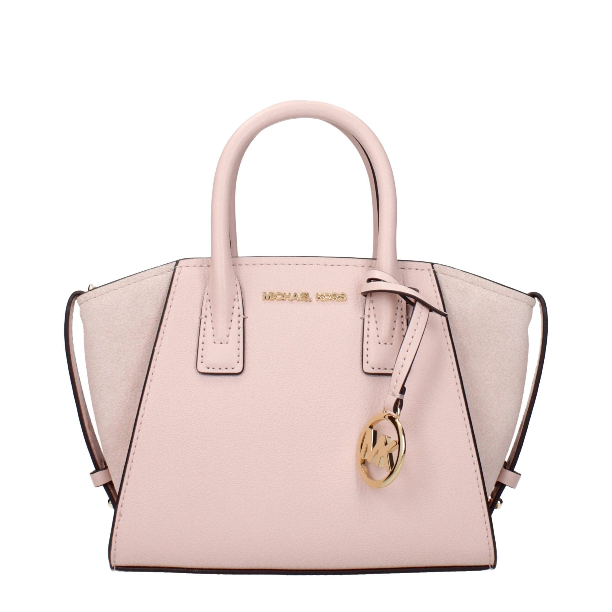 Pink Leather HandbagDescription: The product with MPN 35F4G4VC0LPOWDERBLUSH and code F83970 leather in pink is a handbags designed by Michael Kors. It has features like front logo, front detail, removable details, adjustable shoulder, removable shoulder,