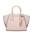 Pink Leather HandbagDescription: The product with MPN 35F4G4VC0LPOWDERBLUSH and code F83970 leather in pink is a handbags designed by Michael Kors. It has features like front logo, front detail, removable details, adjustable shoulder, removable shoulder,