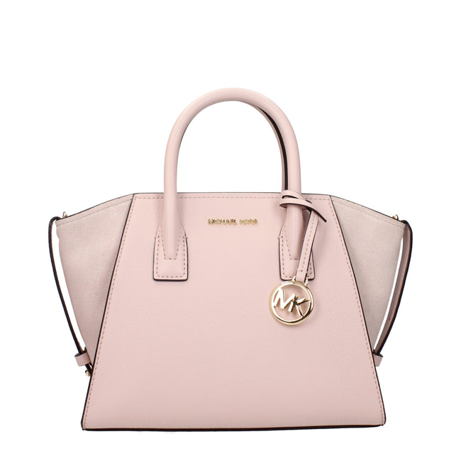 Pink Leather HandbagDescription: The product with MPN 35F4G4VS1LPOWDERBLUSH and code F83971 leather in pink is a handbags designed by Michael Kors. It has features like front logo, removable details, adjustable straps, adjustable shoulder, removable shoul