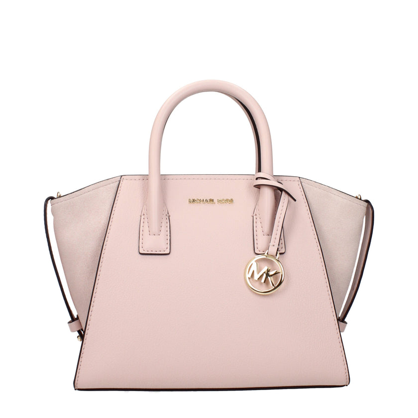 Pink Leather HandbagDescription: The product with MPN 35F4G4VS1LPOWDERBLUSH and code F83971 leather in pink is a handbags designed by Michael Kors. It has features like front logo, removable details, adjustable straps, adjustable shoulder, removable shoul