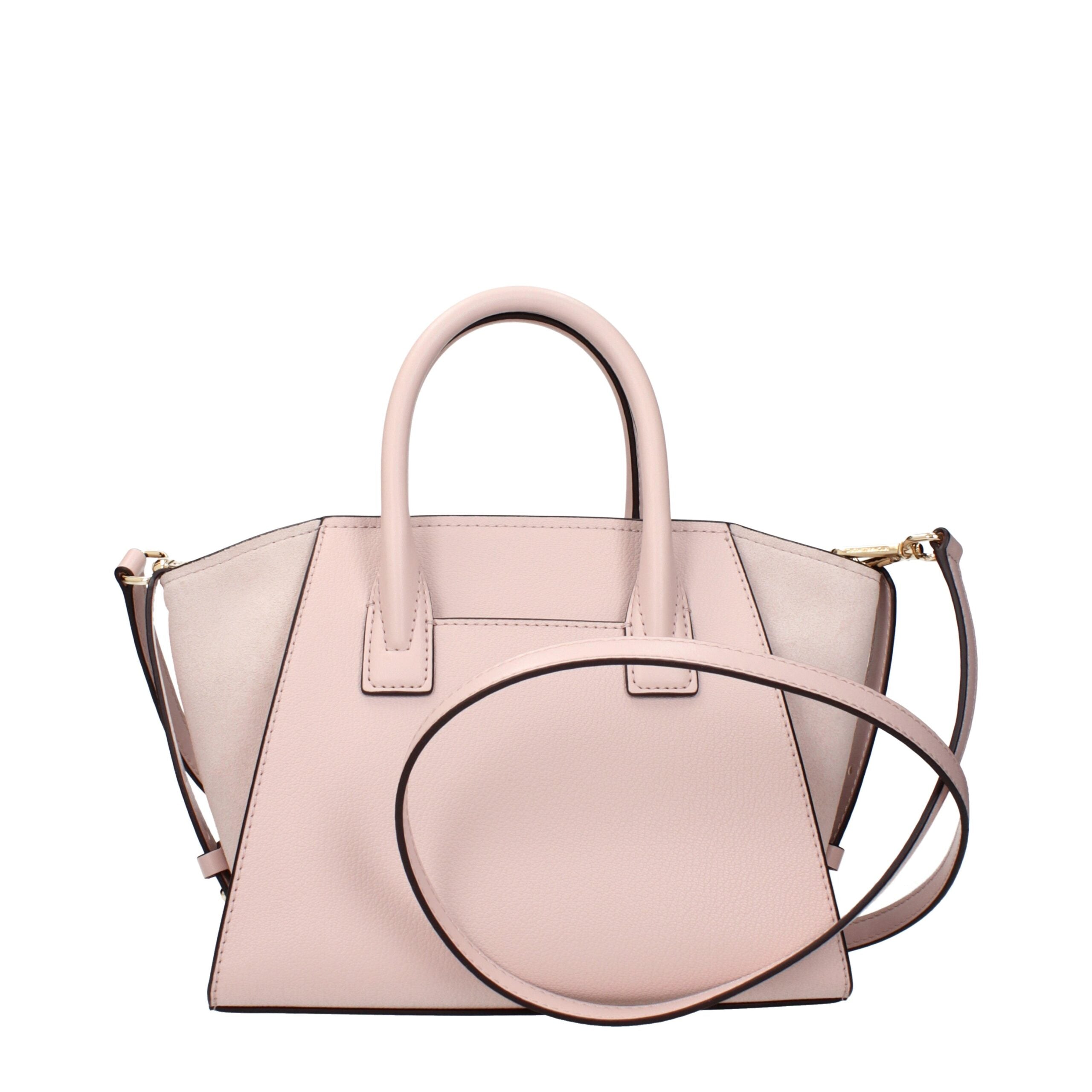 Pink Leather HandbagDescription: The product with MPN 35F4G4VS1LPOWDERBLUSH and code F83971 leather in pink is a handbags designed by Michael Kors. It has features like front logo, removable details, adjustable straps, adjustable shoulder, removable shoul