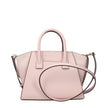 Pink Leather HandbagDescription: The product with MPN 35F4G4VS1LPOWDERBLUSH and code F83971 leather in pink is a handbags designed by Michael Kors. It has features like front logo, removable details, adjustable straps, adjustable shoulder, removable shoul