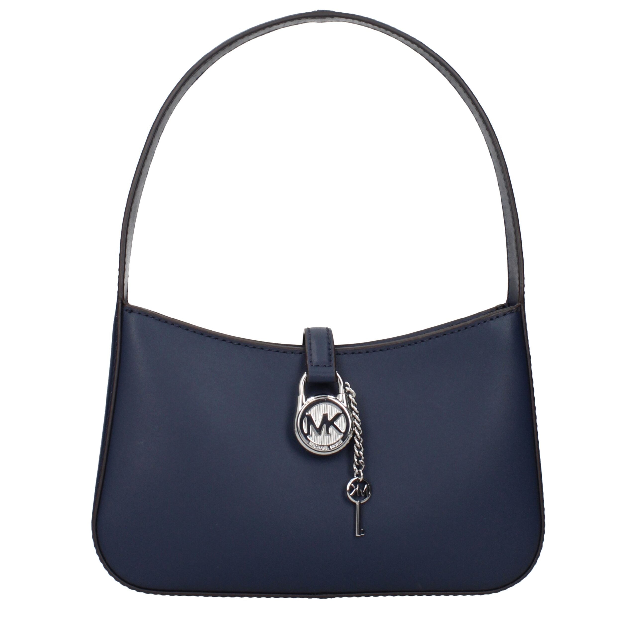 Blue Leather HandbagDescription: The product with MPN 35T4S1YC1LNAVY and code F83957 leather in blue is a handbags designed by Michael Kors. It has features like front detail, front logo.Blue Leather Handbag${tagsMichael KorsAulae Blue Leather Handbag Mic