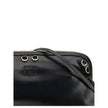 Black Calf Leather Bos Taurus Shoulder BagThe Softy Shoulder Bag by Miu Miu combines functionality and contemporary style. Featuring a double zip closure on the top, it has two adjustable and removable handles for versatile carrying. Decorative eyelets ad