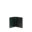 Black Calf Leather Bos Taurus WalletLeather Wallet by Fendi with an elegant and functional design, featuring the classic bifold model. The front is decorated with the three-dimensional plaque of the iconic FF logo, while the back features the contrasting