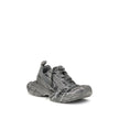 Gray Polyurethane Chunky Sneakers3XL Sneakers by Balenciaga combine futuristic aesthetics and streetwear spirit in a bold and recognizable design. Featuring a front closure with multiple laces and a double tongue, they feature an oversized construction wi