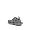 Gray Polyurethane Chunky Sneakers3XL Sneakers by Balenciaga combine futuristic aesthetics and streetwear spirit in a bold and recognizable design. Featuring a front closure with multiple laces and a double tongue, they feature an oversized construction wi