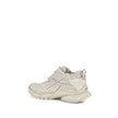 Beige Calf Leather Bos Taurus Athletic SneakersRunner Sneakers by Balenciaga combine technical materials and cowhide leather in a bold design with a worn-in effect. Featuring intricate construction and contrasting details, they feature size printed on the