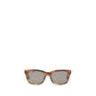 Brown Acetate SunglassesSunglasses by Balenciaga are made of acetate and feature a square, modern and distinctive shape. On the side is the brand’s signature, a detail that emphasizes its exclusivity. The lenses are made of Bio-Nylon, an innovative materi