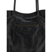 Black Lamb Ovis Aries Aries Shoulder BagThe Le City Tote Bag by Balenciaga is crafted from soft Arena lambskin leather with a vintage finish, offering a spacious and structured silhouette. Designed with two top handles (drop: 23.8 cm), it’s ideal for shou