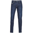 Blue Cotton Jeans DenimDiesel slim-fit jeans in dark blue cotton with a slight stretch, five pockets, button fastening, logo patch on the backBlue Cotton Jeans Denim${tagsDieselAulae Blue Cotton Jeans Denim DieselAulae Blue Cotton Jeans Denim Diesel slim-
