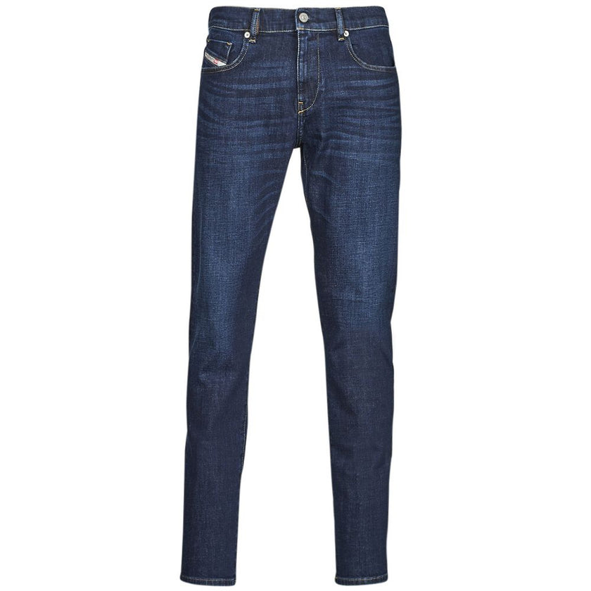 Blue Cotton Jeans DenimDiesel slim-fit jeans in dark blue cotton with a slight stretch, five pockets, button fastening, logo patch on the backBlue Cotton Jeans Denim${tagsDieselAulae Blue Cotton Jeans Denim DieselAulae Blue Cotton Jeans Denim Diesel slim-