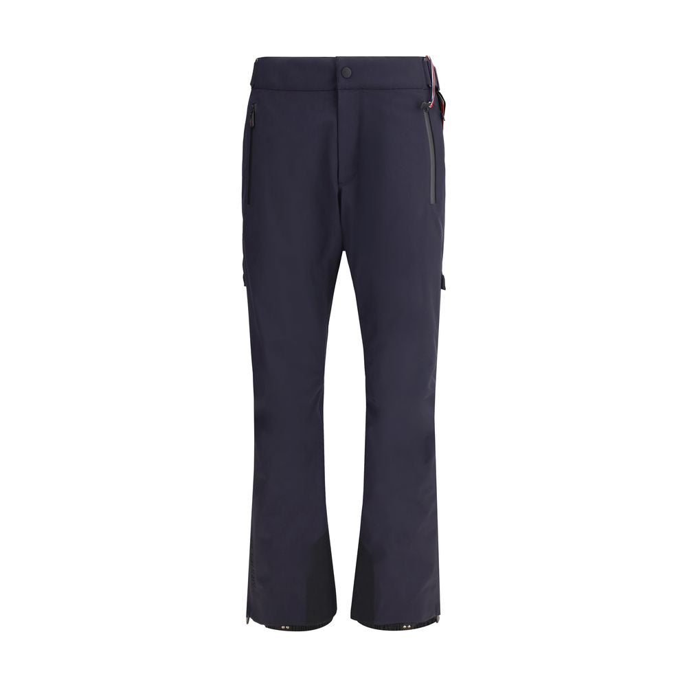Blue Polyester Athletic PantsThe padded ski Pants by Moncler Grenoble embody the perfect balance between technical performance and contemporary style. Crafted from technical Nylon with a fleece lining, they provide warmth and comfort on mountain days. The