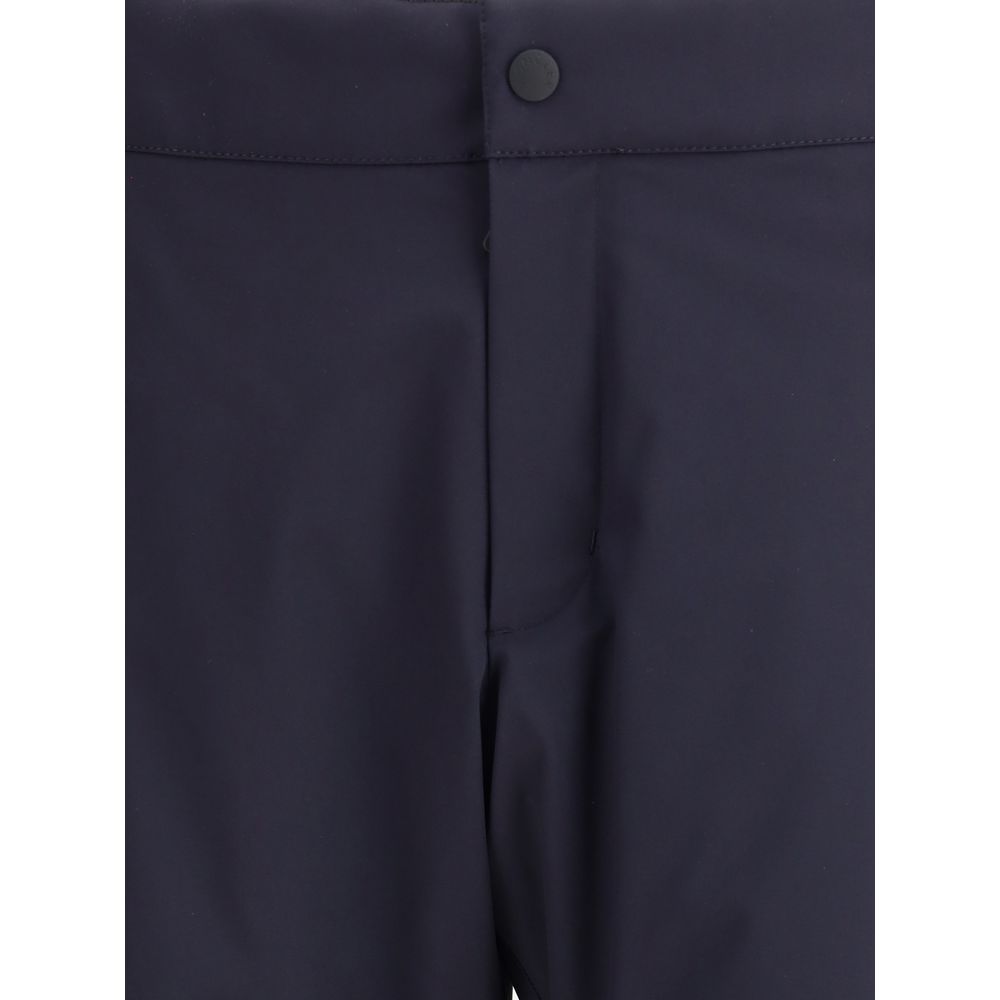 Blue Polyester Athletic PantsThe padded ski Pants by Moncler Grenoble embody the perfect balance between technical performance and contemporary style. Crafted from technical Nylon with a fleece lining, they provide warmth and comfort on mountain days. The