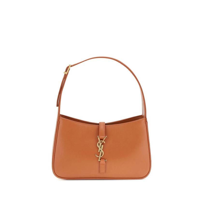 Orange Calf Leather Bos Taurus Shoulder BagThe Leather Hobo Shoulder Bag by Saint Laurent is an essential and refined model made of smooth leather with an elegant finish. Featuring a single adjustable top handle with buckle, it is distinguished by the int