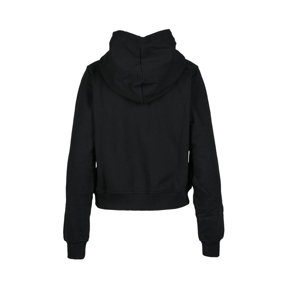 Black Cotton HoodyThe Diesel DIEFELDAAH2ST0810174/01 women’s hoodie is an iconic and versatile piece, perfect for a casual and contemporary look. Made from 100% high-quality cotton, it ensures comfort and breathability throughout the day. The design featu