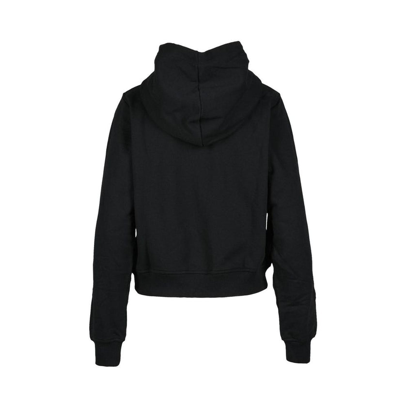 Black Cotton HoodyThe Diesel DIEFELDAAH2ST0810174/01 women’s hoodie is an iconic and versatile piece, perfect for a casual and contemporary look. Made from 100% high-quality cotton, it ensures comfort and breathability throughout the day. The design featu