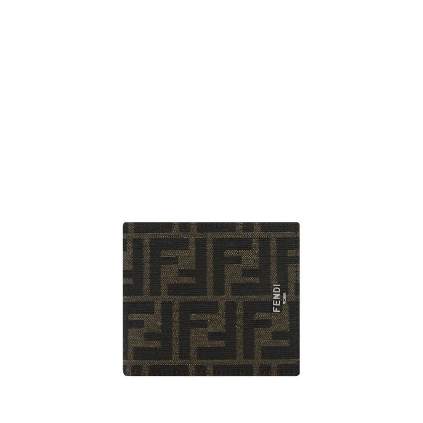 Brown Calf Leather Bos Taurus WalletThe Fendi Leather Wallet is an elegant and functional accessory. It features a double internal card slot for convenient organization, a compartment for banknotes and a design characterized by the iconic brand logo repea