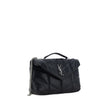 Black Lamb Ovis Aries Aries Shoulder BagLambskin Mini Shoulder Bag by Saint Laurent, front closure by snap-button flap, all-over padded and quilted chévron design, embossed YSL iconic brand logo plaque on front, single interior compartment, rigid leather