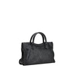 Black Calf Leather Bos Taurus Shoulder BagBalenciaga’s Le City Medium Shoulder Bag is a high-class item made of fine lambskin leather that combines elegance and functionality. The two hand-woven leather handles lend an artisanal and refined touch, while t